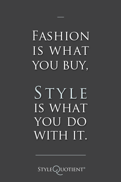 Fashion vs. Style